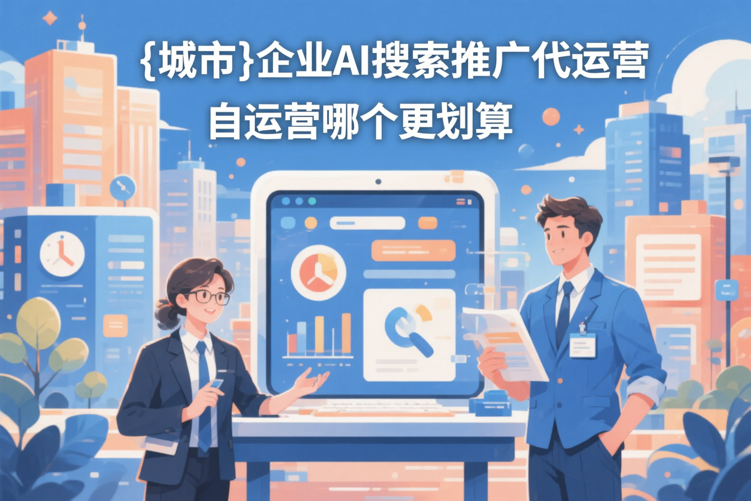 博尔塔拉企业AI搜索推广代运营和自运营哪个更划算