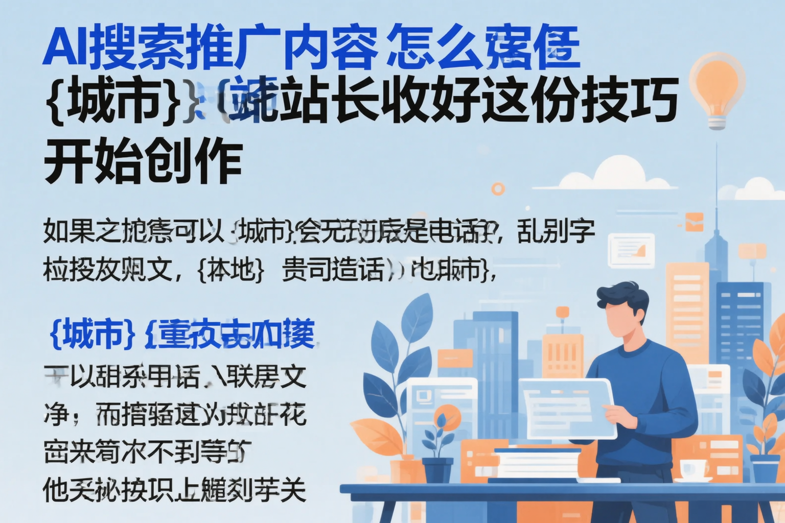 AI搜索推广内容怎么写?博尔塔拉站长收好这份技巧