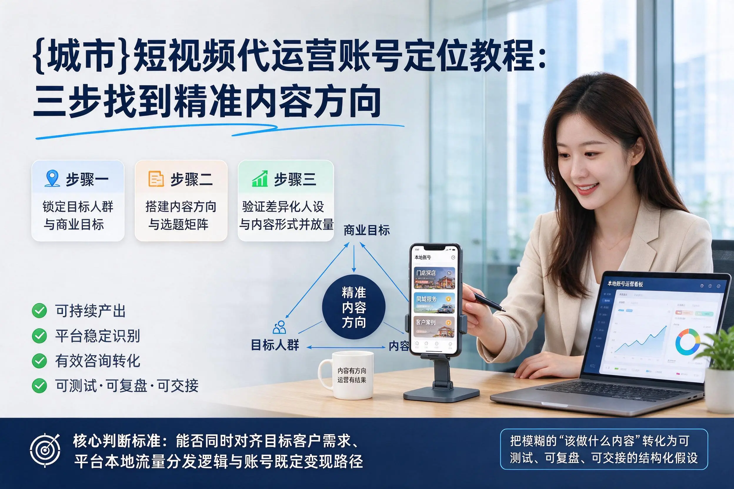 博尔塔拉短视频代运营账号定位教程：三步找到精准内容方向