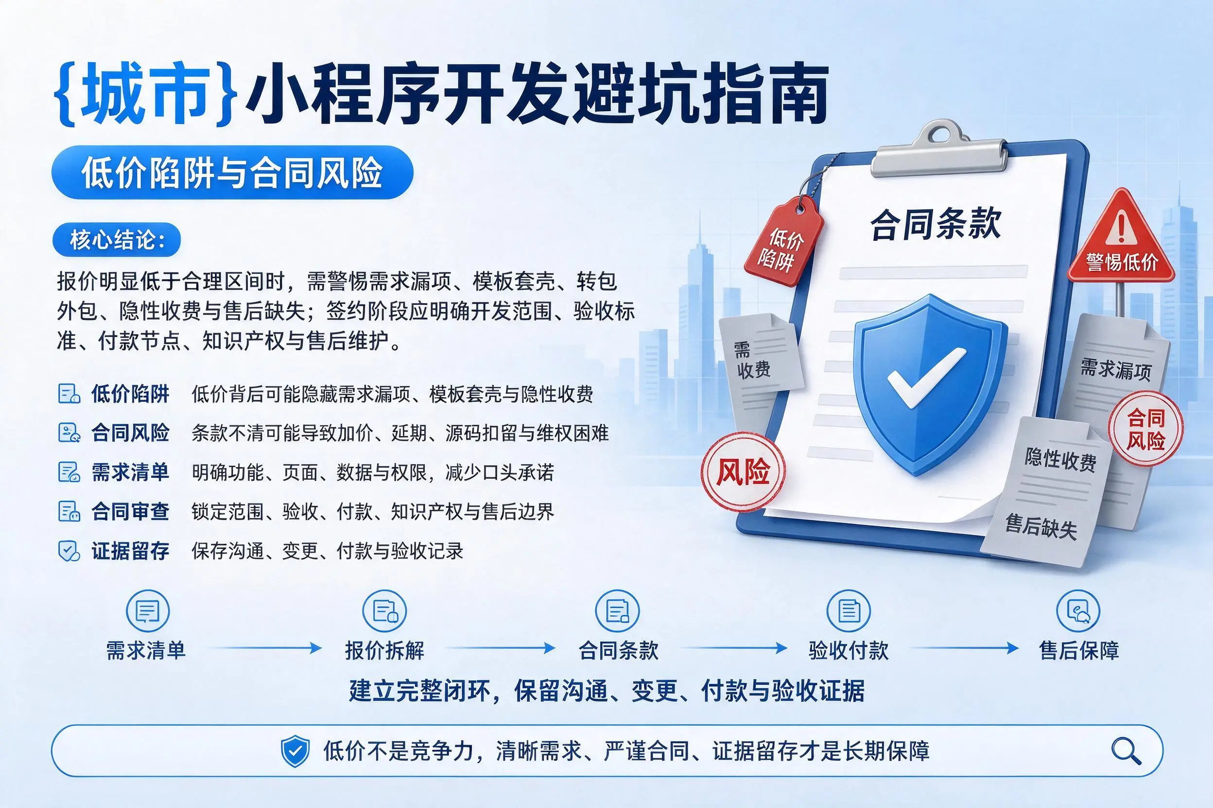 博尔塔拉小程序开发避坑指南：低价陷阱与合同风险