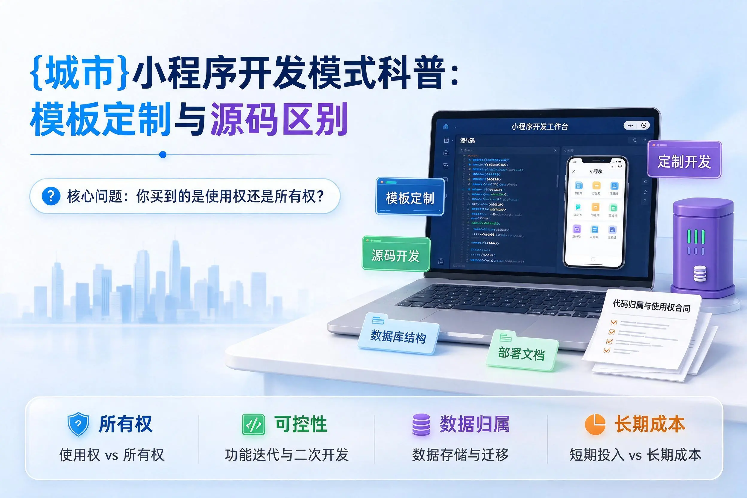博尔塔拉小程序开发模式科普：模板定制与源码区别