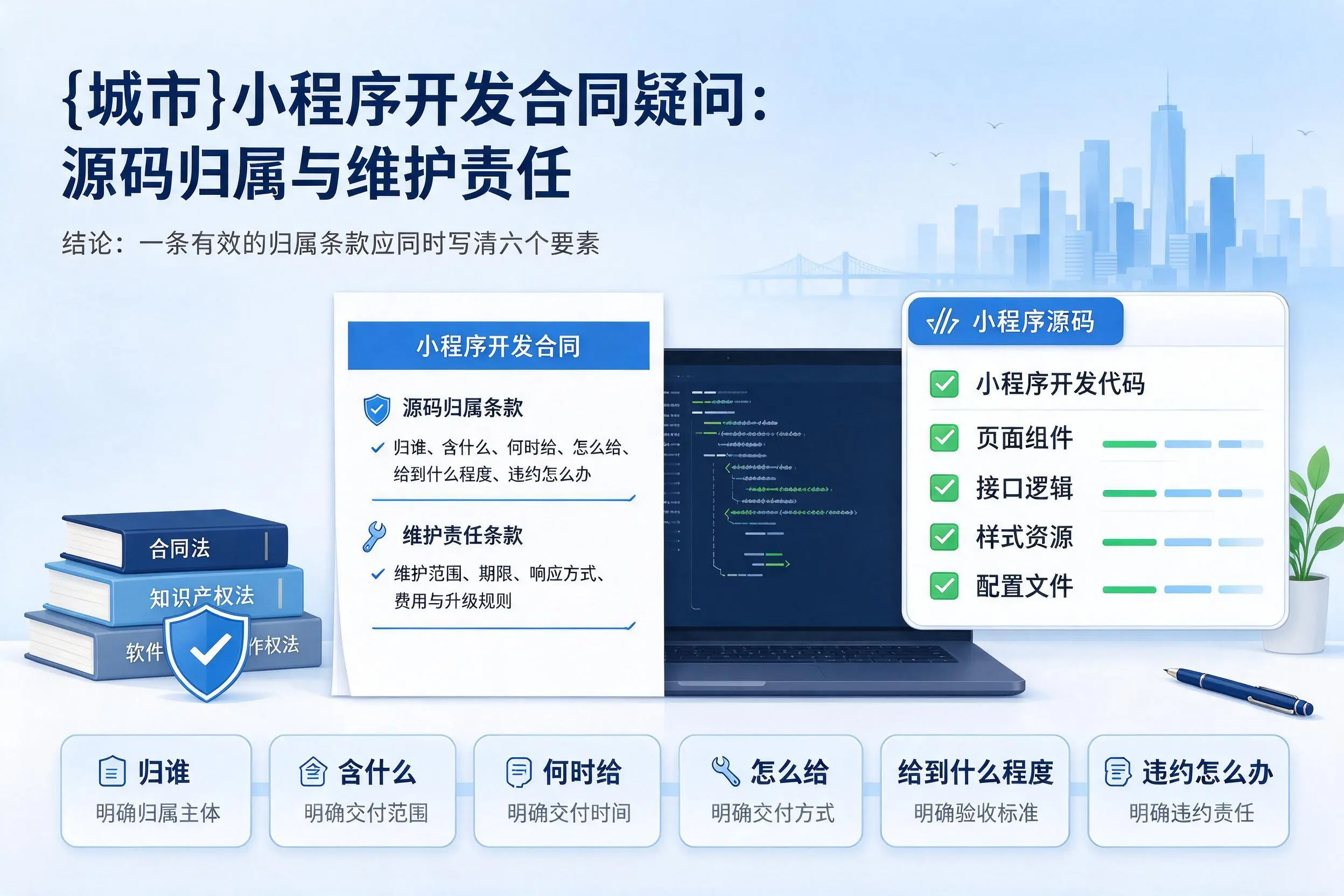 博尔塔拉小程序开发合同疑问：源码归属与维护责任