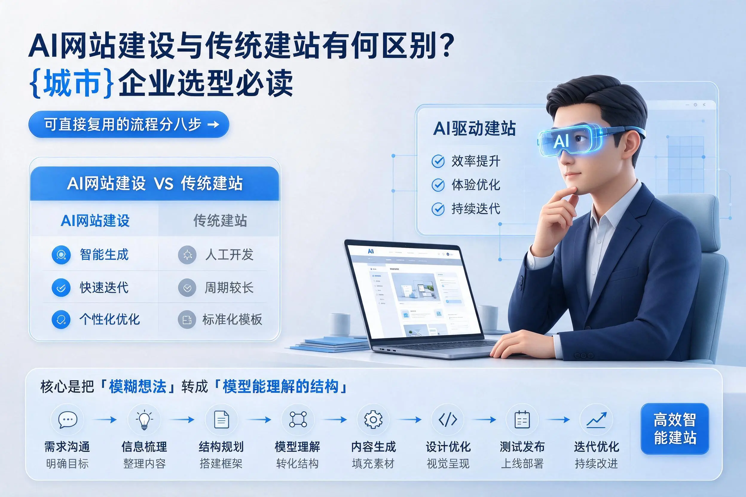 AI网站建设与传统建站有何区别？博尔塔拉企业选型必读