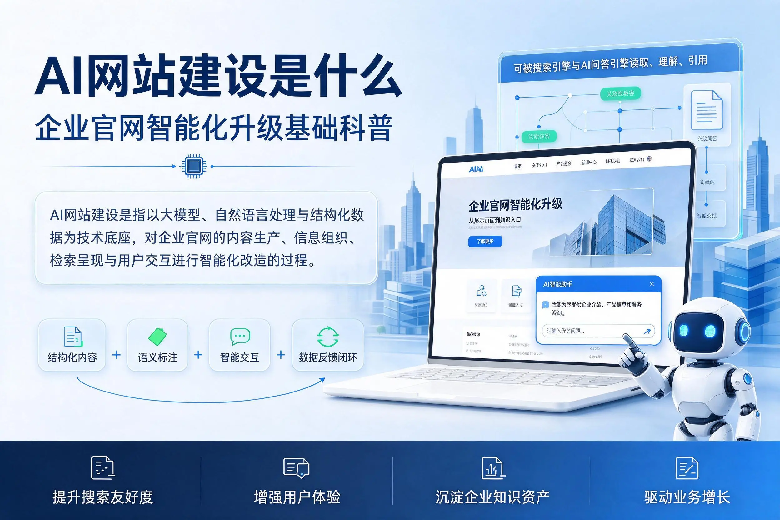 AI网站建设是什么：博尔塔拉企业官网智能化升级基础科普
