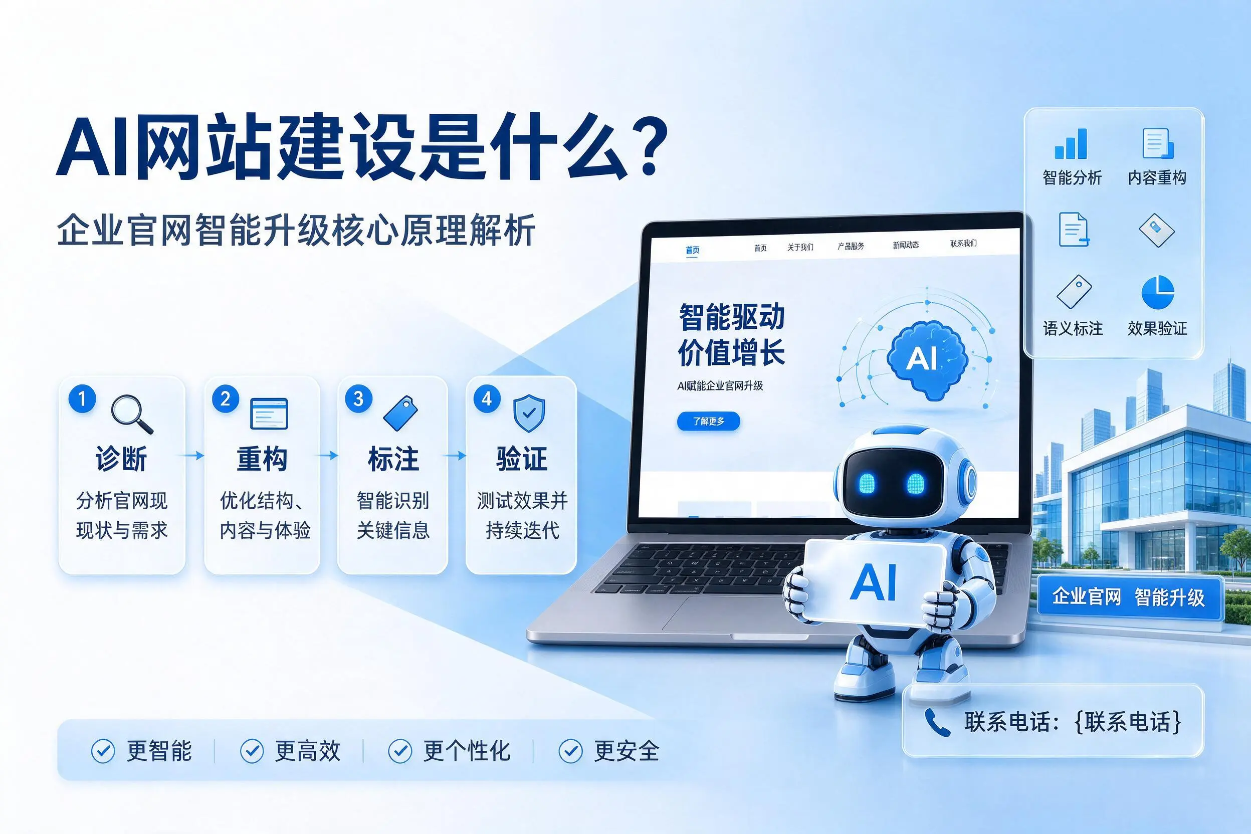 AI网站建设是什么?博尔塔拉企业官网智能升级核心原理解析