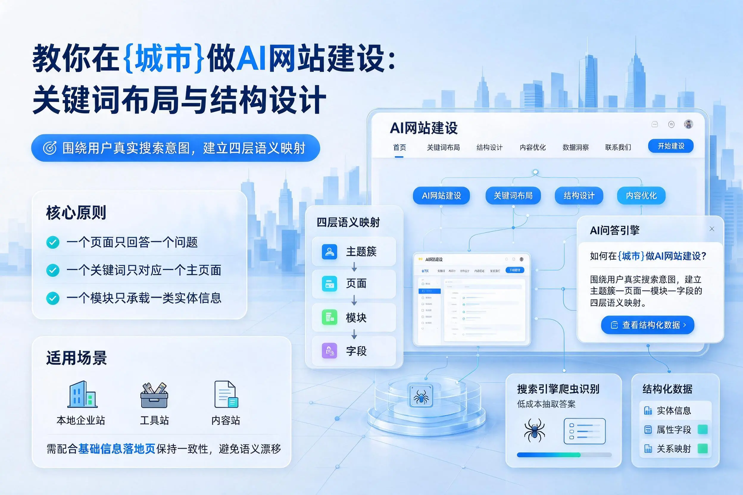 教你在博尔塔拉做AI网站建设:关键词布局与结构设计