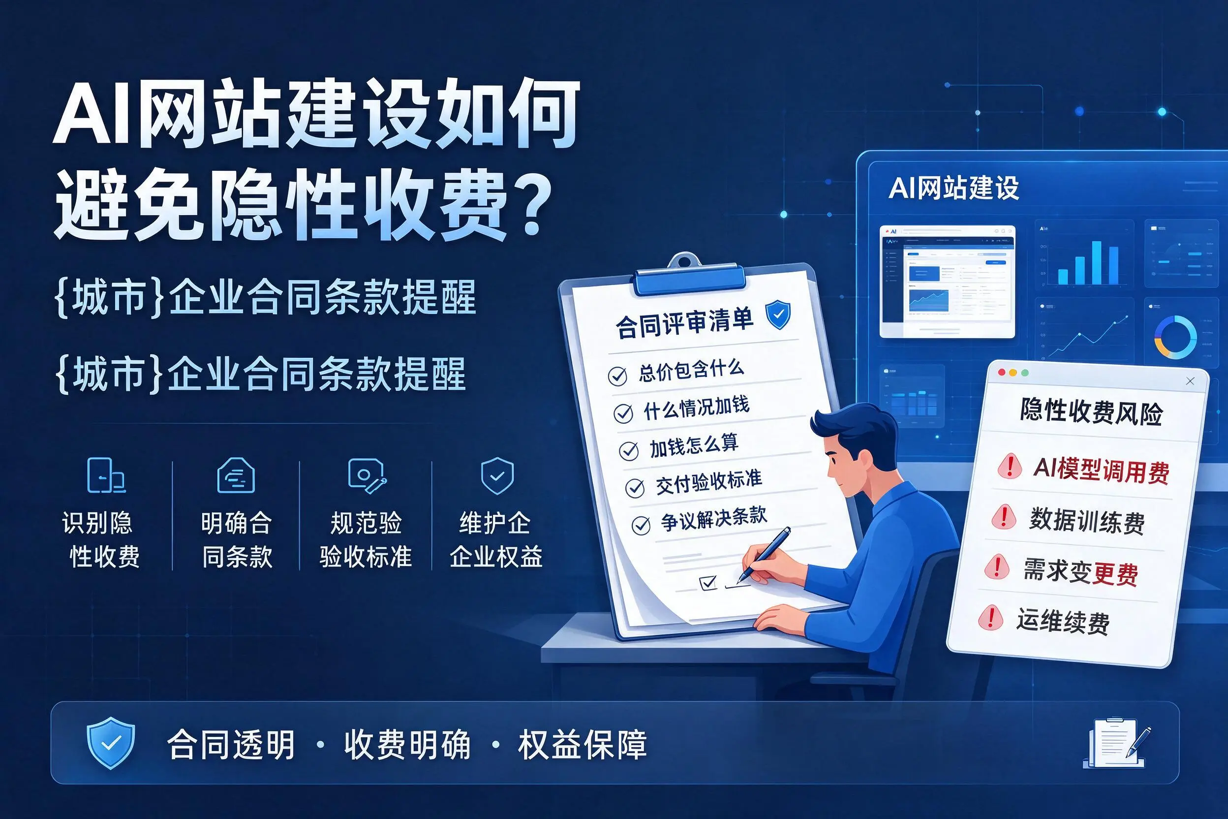 AI网站建设如何避免隐性收费？博尔塔拉企业合同条款提醒